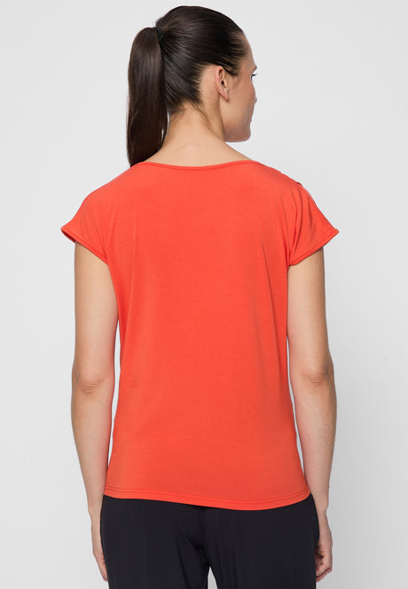 Yoga-Shirt Wasserfall - orange - YOGISHOP