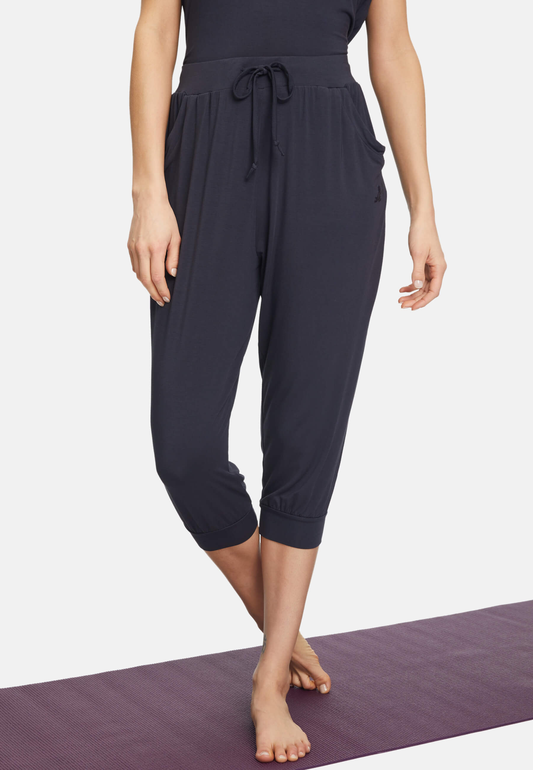 Capri-Pants, relaxed - midnight-blue - YOGISHOP
