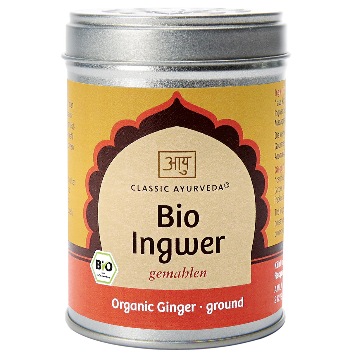 Bio Ingwer gemahlen, 80 g - YOGISHOP