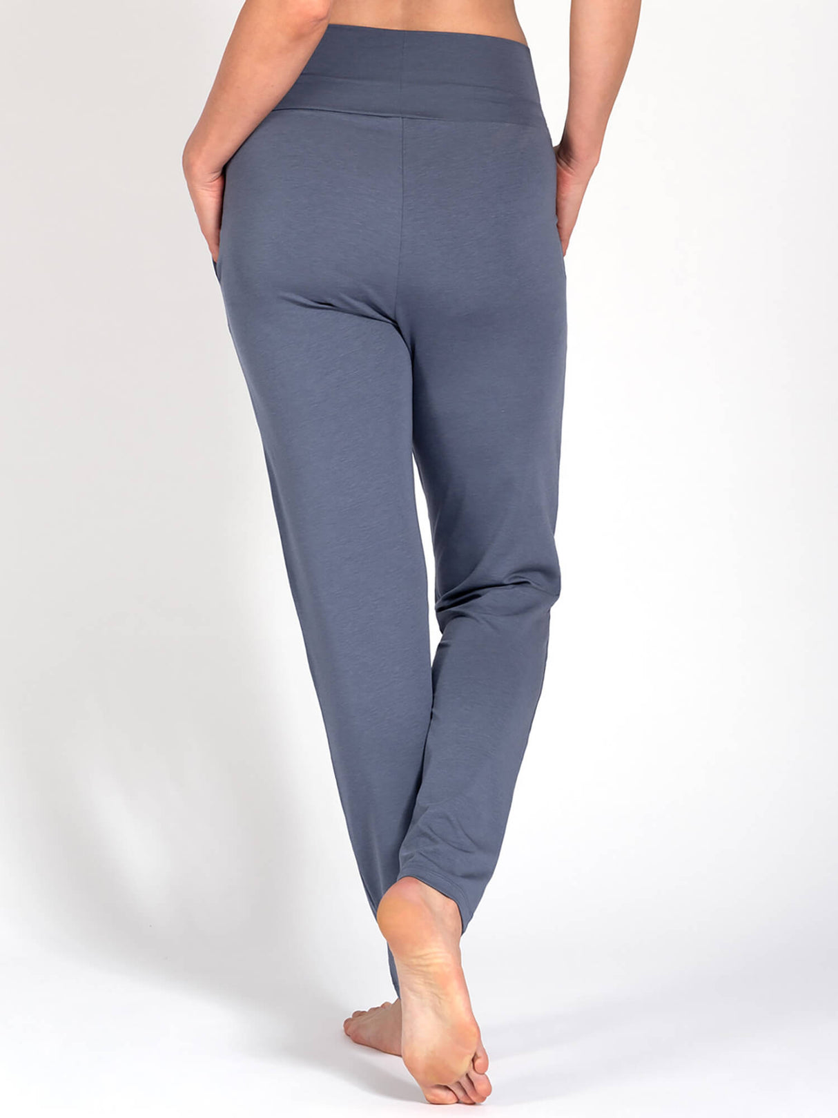 Yogahose Susan - Blue Grey, aus Naturmaterial - YOGISHOP