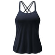 Yoga-Bra Spaghetti Top - midnight-blue - YOGISHOP