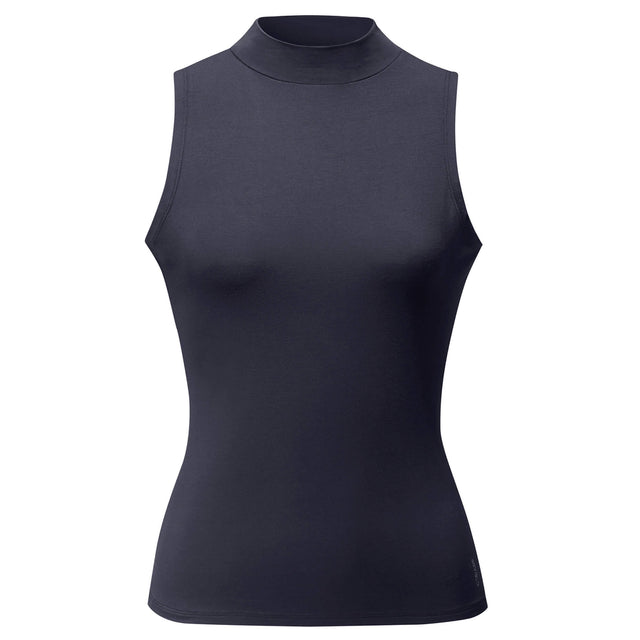 Yoga Top Stand Up Collar - midnight-blue - YOGISHOP