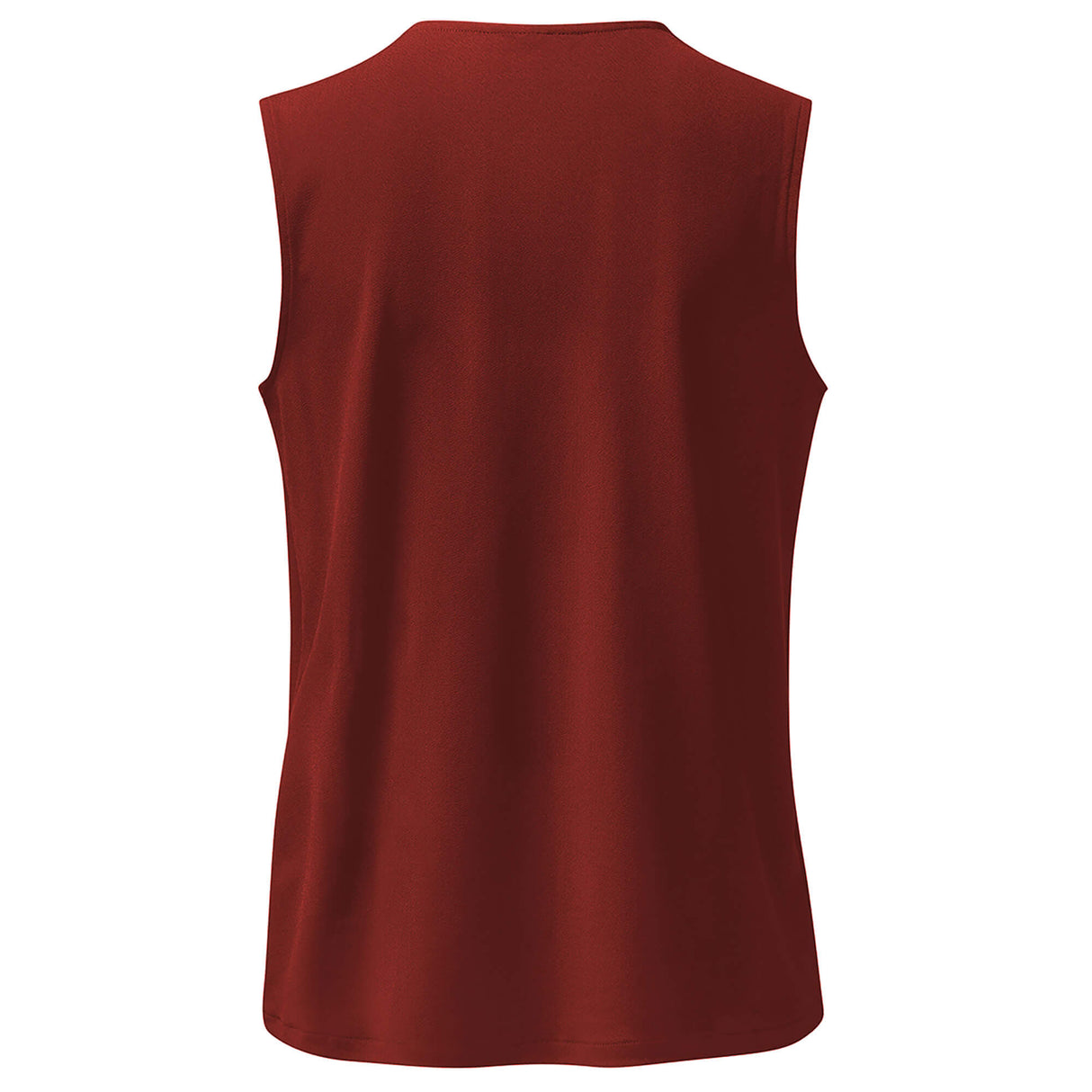 Yoga-Top Comfort V-Neck - rubinrot - YOGISHOP