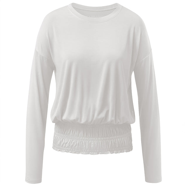 Yoga-Shirt long sleeves smoked - soft-white - YOGISHOP