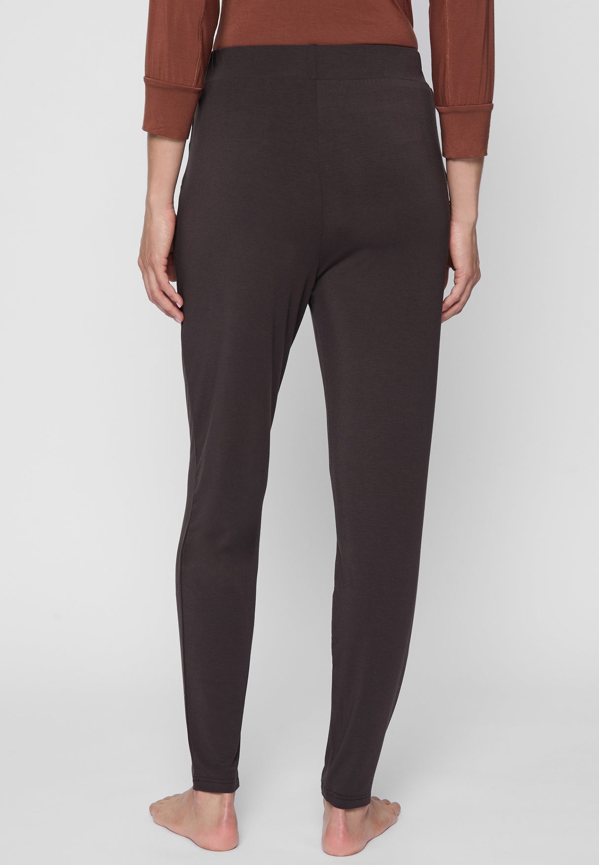 Long Pants, wide leg - dark-brown - YOGISHOP