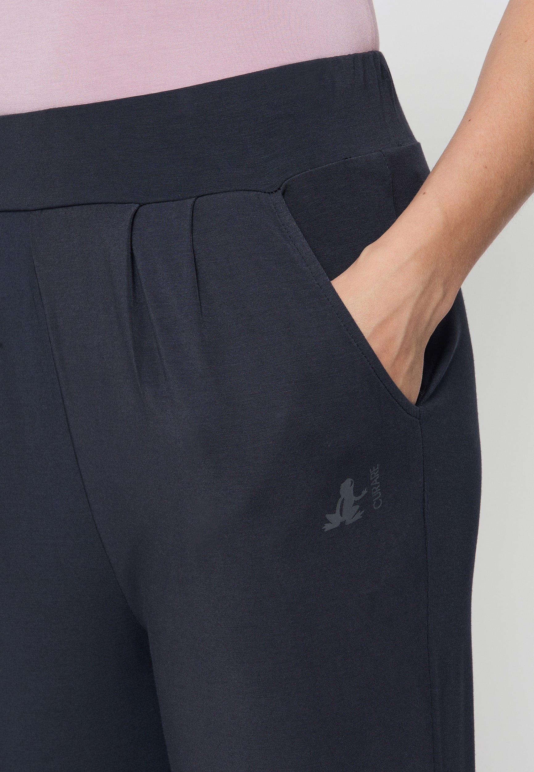 Long Pants, wide leg - midnight-blue - YOGISHOP