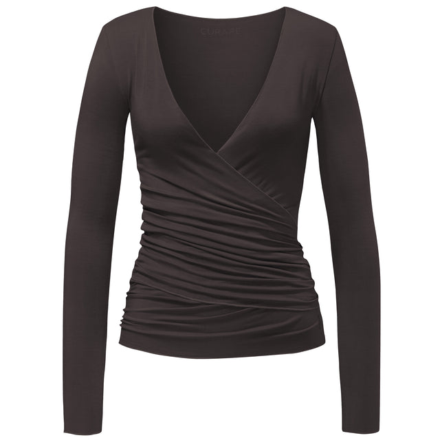 Wrap-Jacket - dark-brown - YOGISHOP