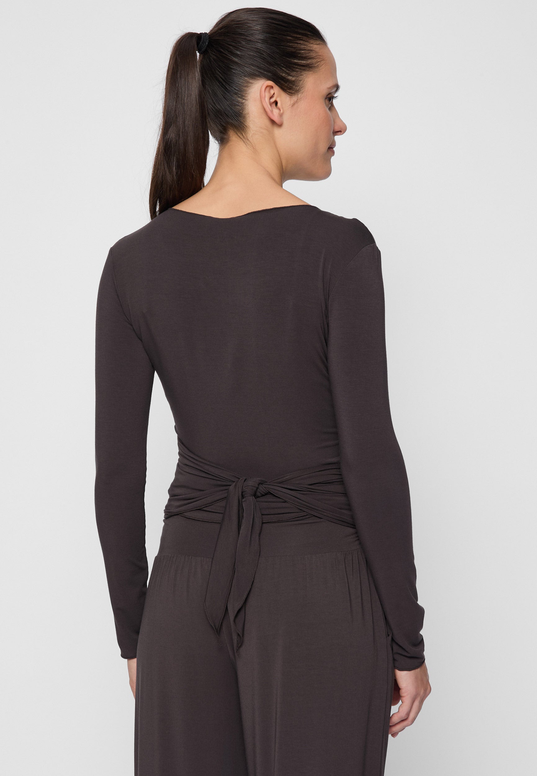 Wrap-Jacket - dark-brown - YOGISHOP