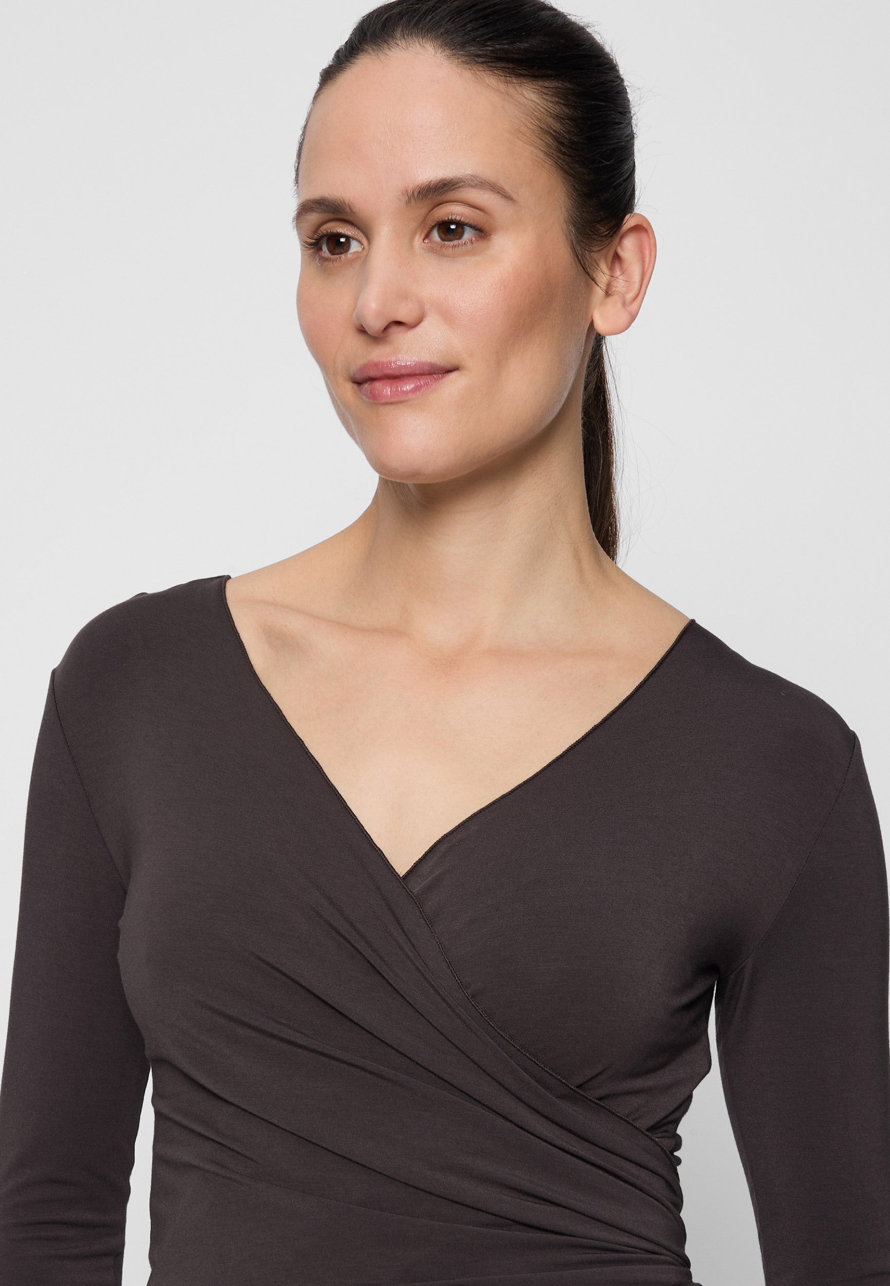 Wrap-Jacket - dark-brown - YOGISHOP