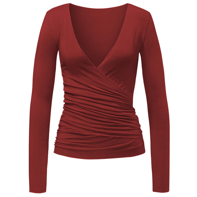 Wrap-Jacket - rubinrot - YOGISHOP