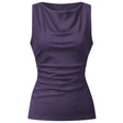Yoga Top Sporty Elegant - dark violet - YOGISHOP
