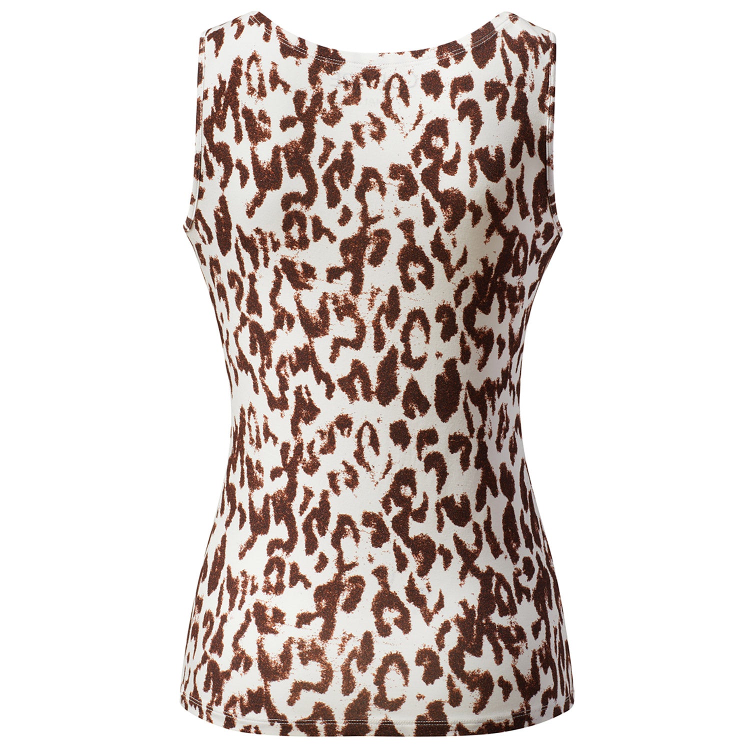 Yoga-Tank-Top Boatneck - brown leo - YOGISHOP