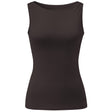 Yoga-Tank-Top Boatneck - dark-brown - YOGISHOP