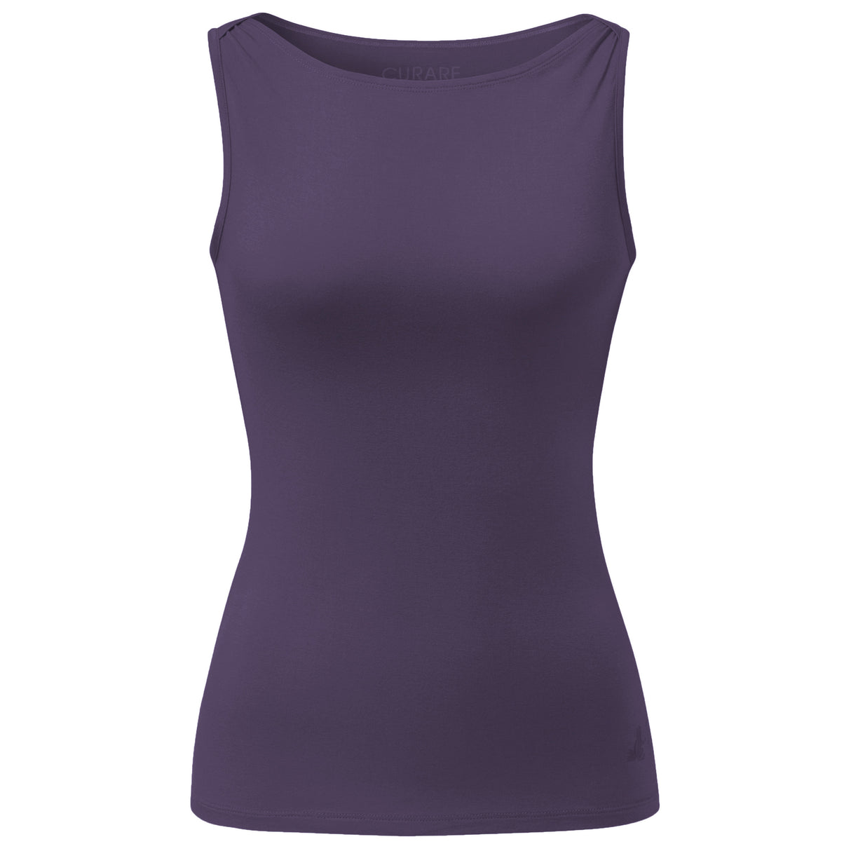 Yoga-Tank-Top Boatneck - dark violet - YOGISHOP