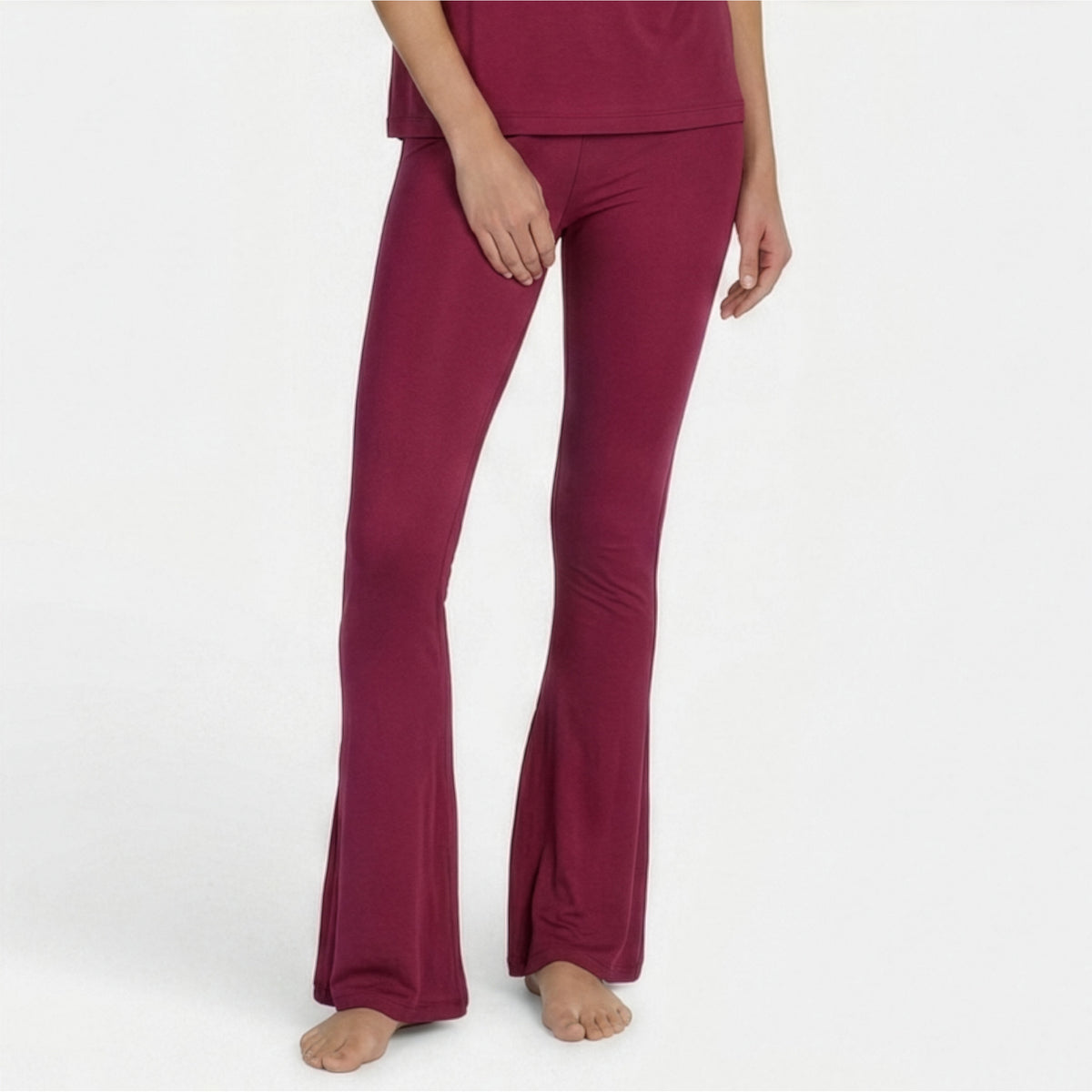 Long Pants, boot cut - bordeaux
