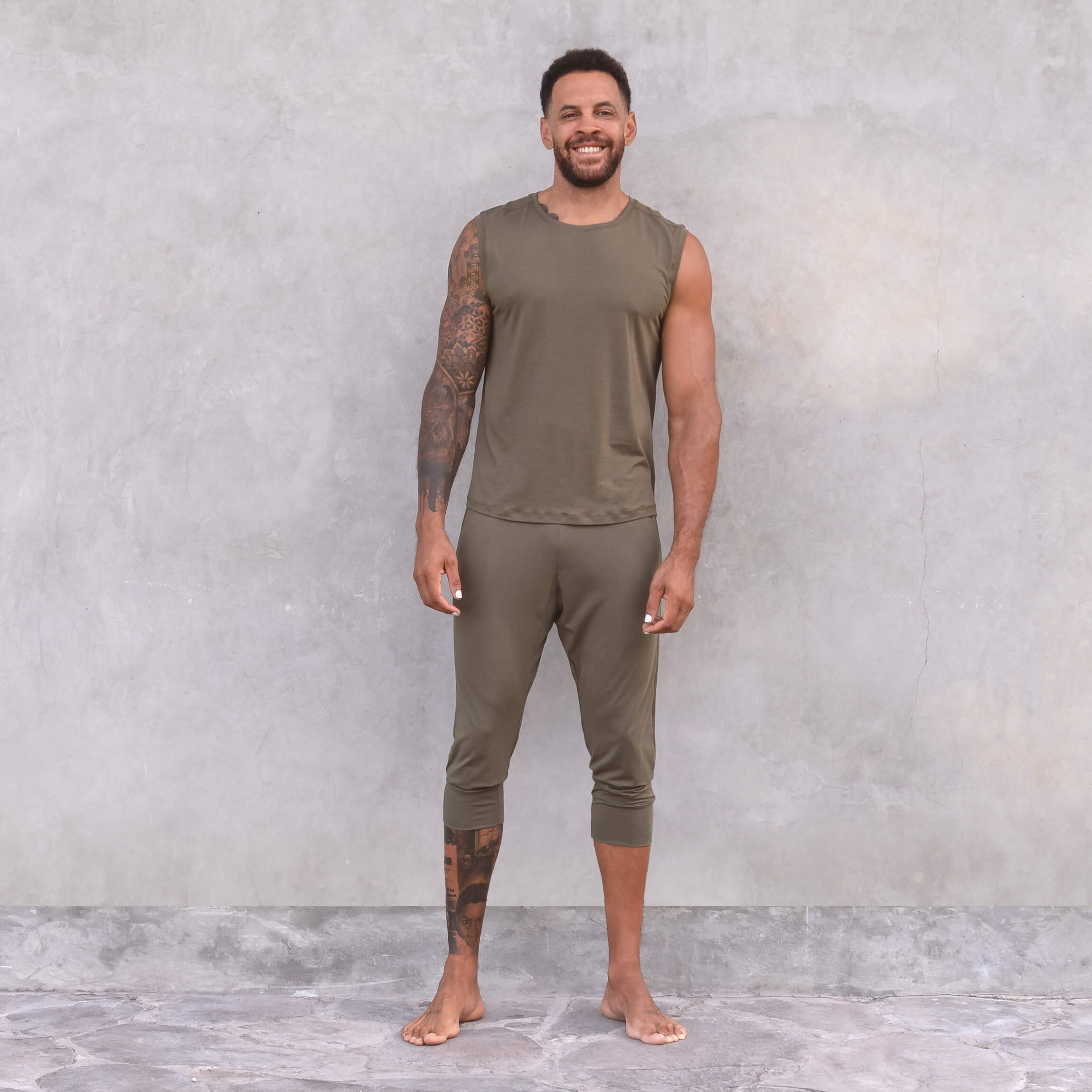 3/4 Hose Ali - olive - YOGISHOP