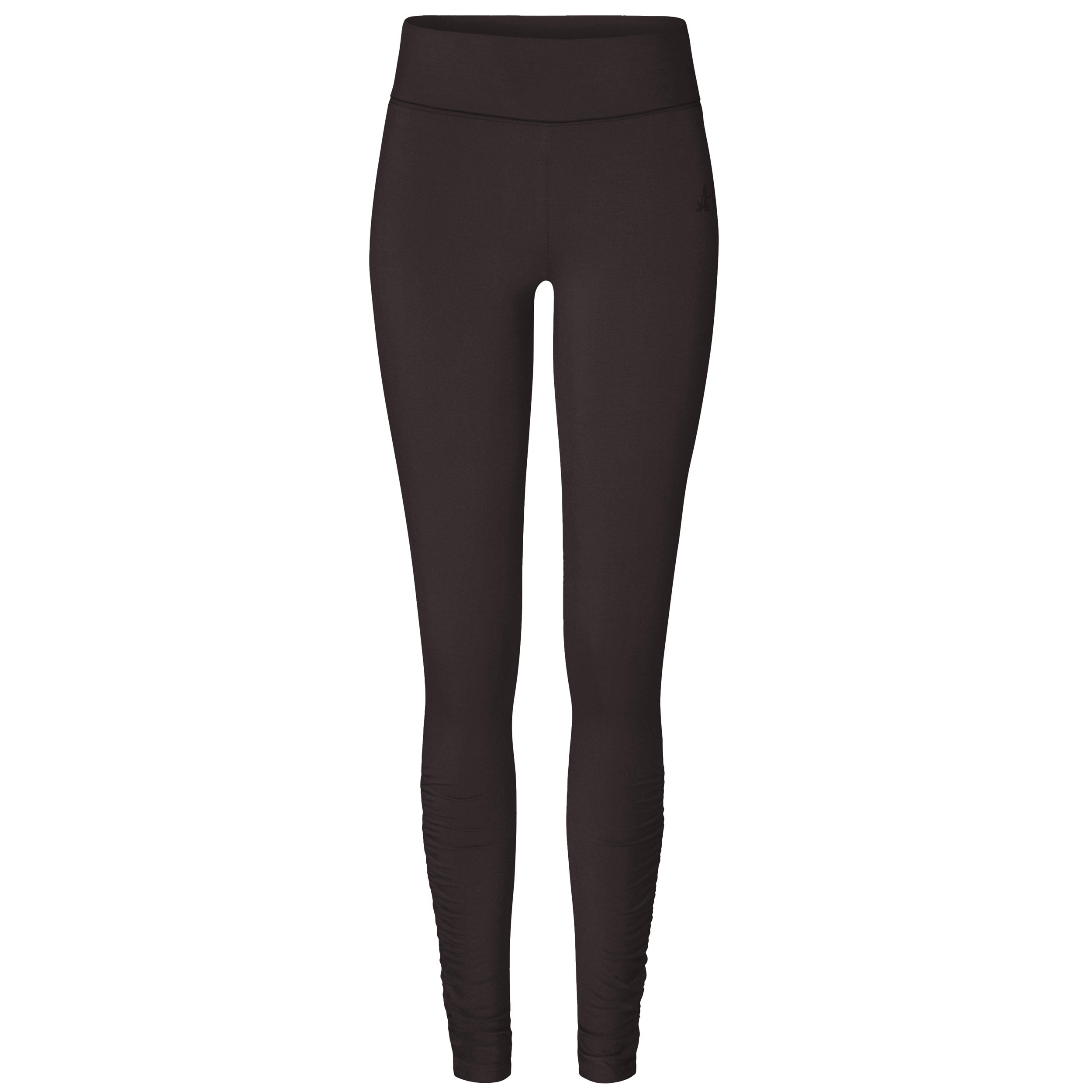 Yoga-Leggings, roll down - dark brown - YOGISHOP