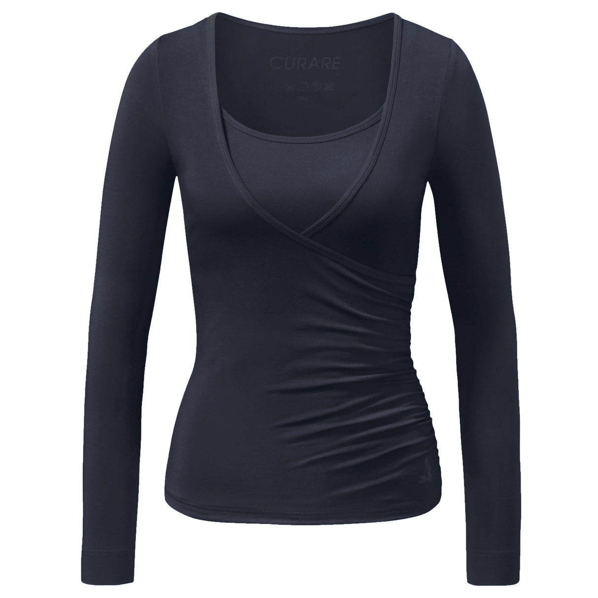 Wrap-Shirt - midnight blue - YOGISHOP