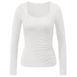 Wrap-Shirt - soft-white - YOGISHOP