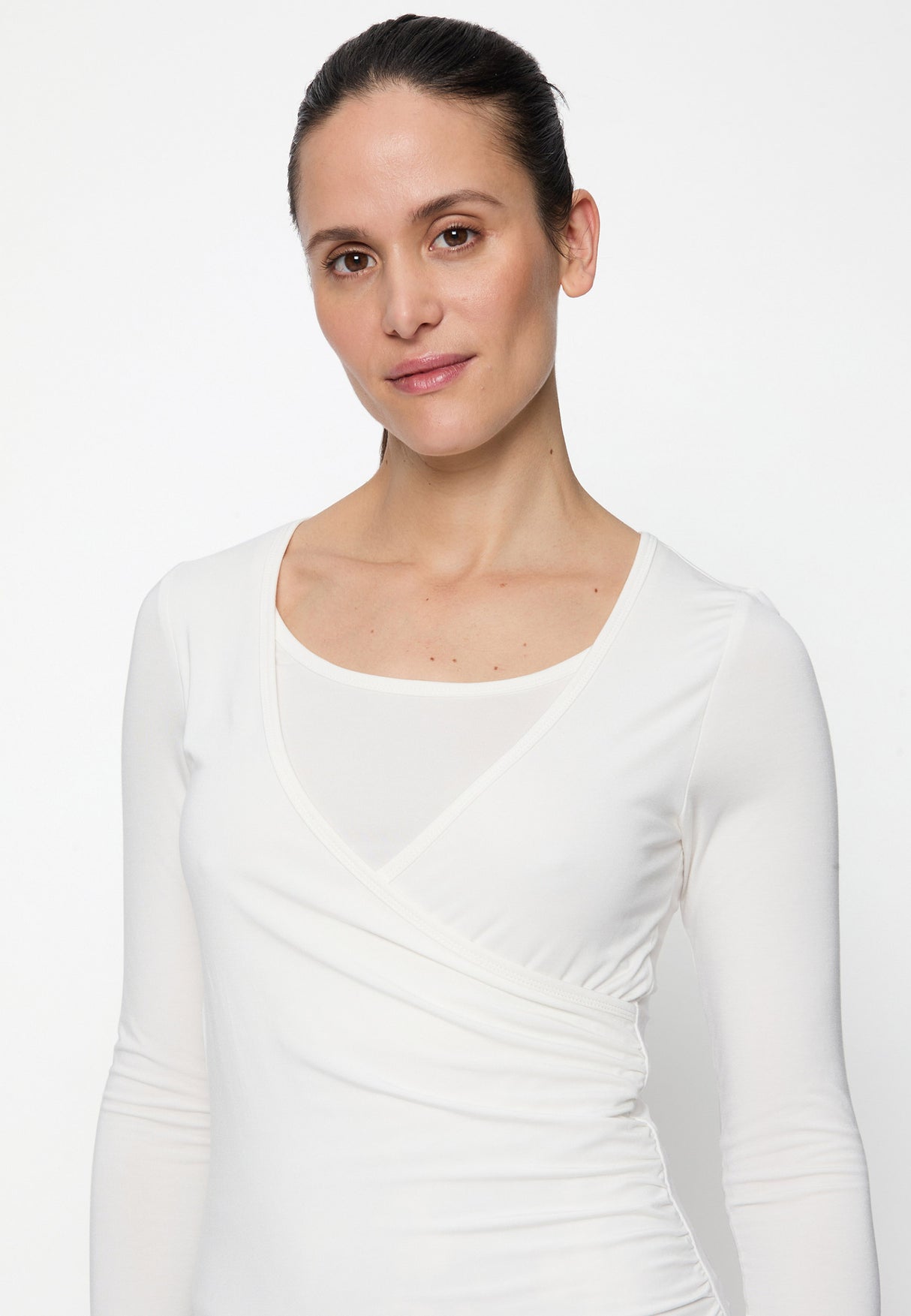 Wrap-Shirt - soft-white - YOGISHOP