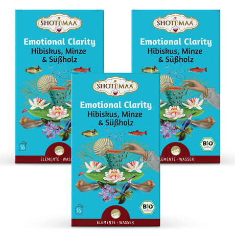 3x Bio Emotional Clarity Teemischung, 96 g - YOGISHOP