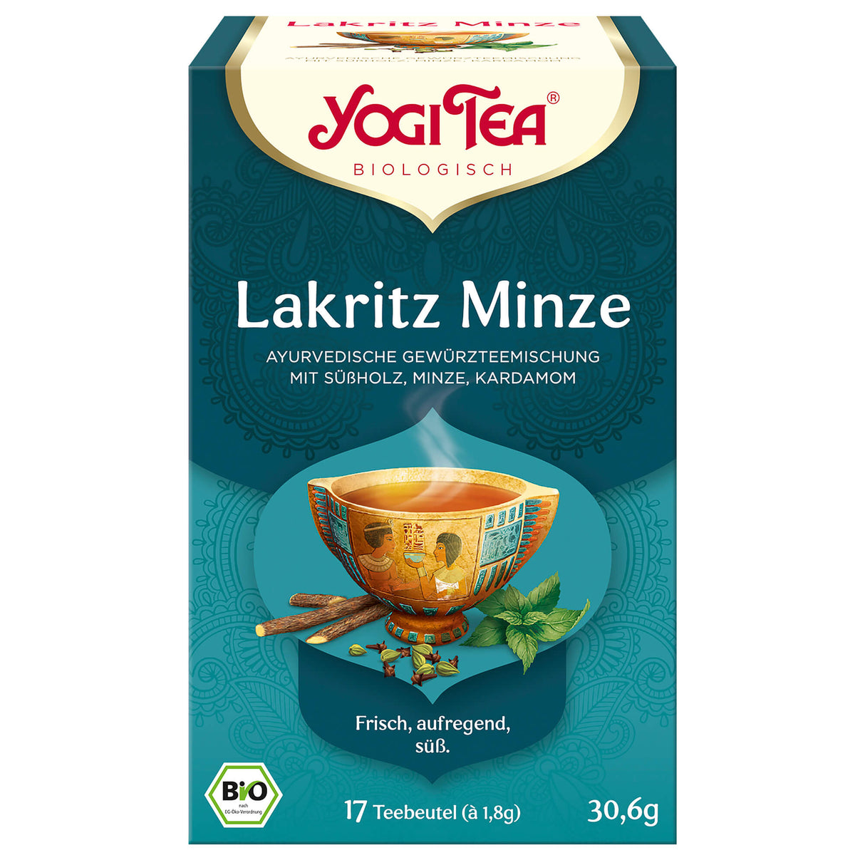Bio Lakritz Minze Teemischung, 30,6 g - YOGISHOP