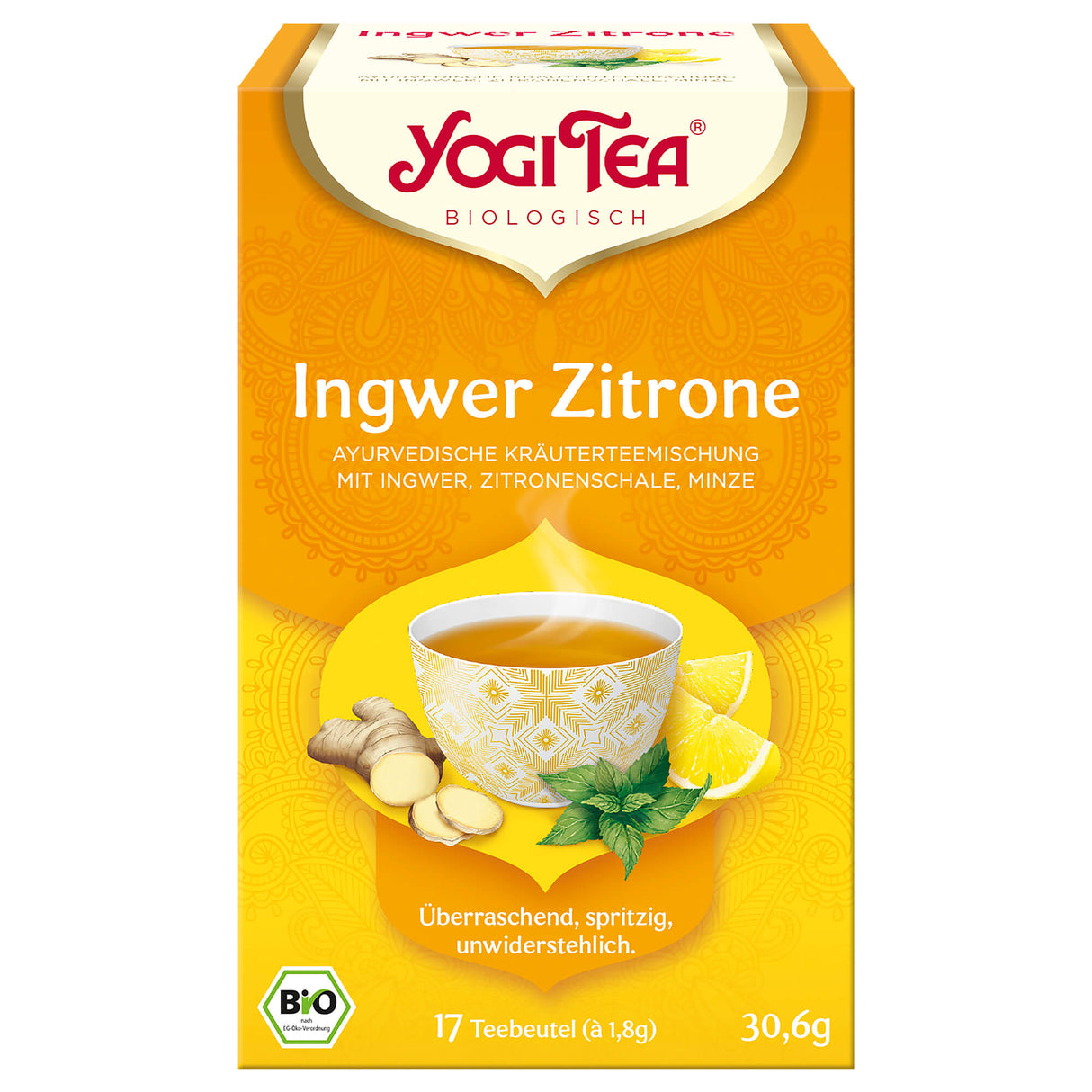 Bio Ingwer Zitrone Teemischung, 30,6 g - YOGISHOP