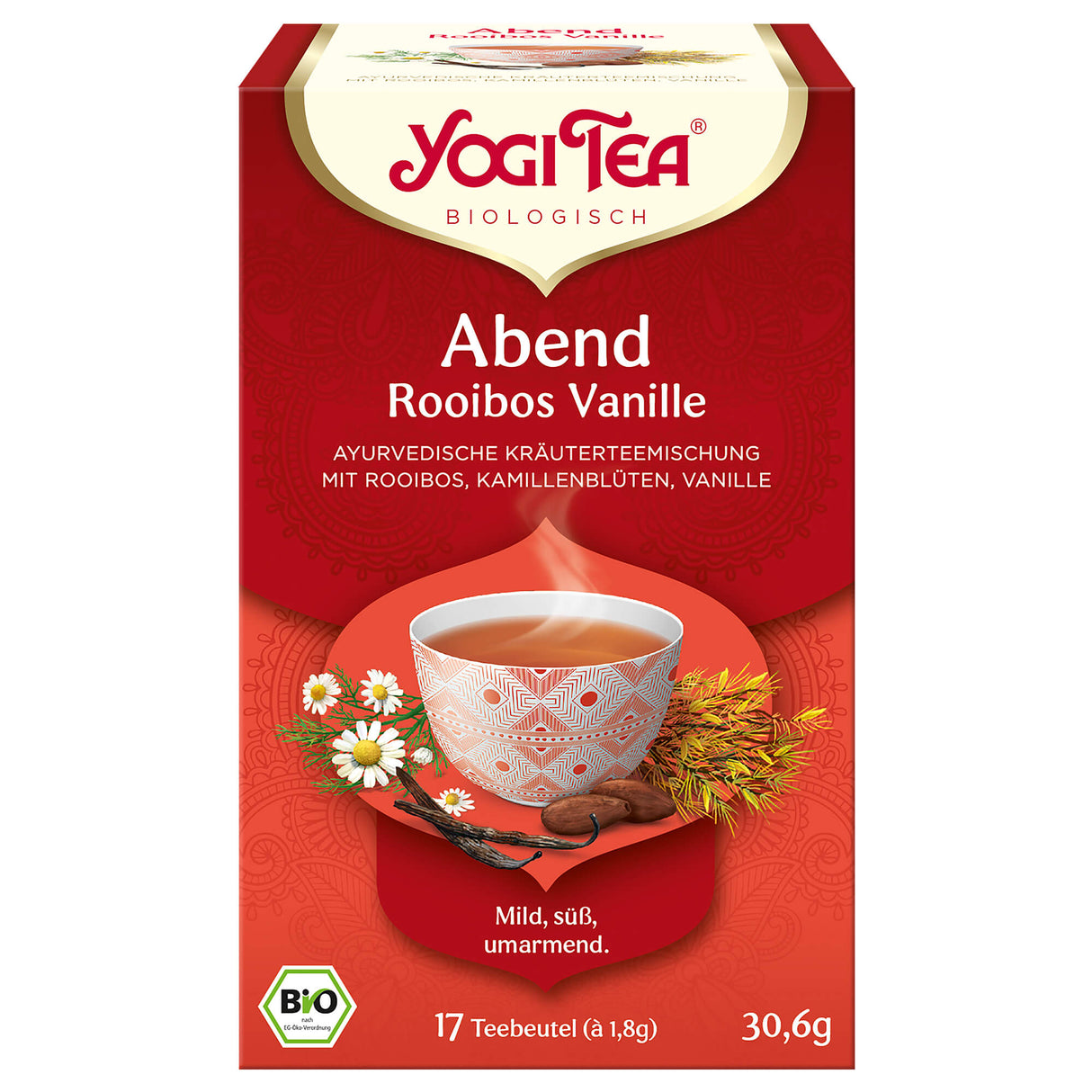 Bio Abend Rooibos Vanille Teemischung, 30,6 g - YOGISHOP