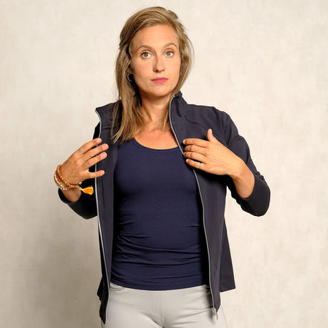 Damenjacke - dunkelblau - YOGISHOP