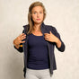 Damenjacke - dunkelblau - YOGISHOP
