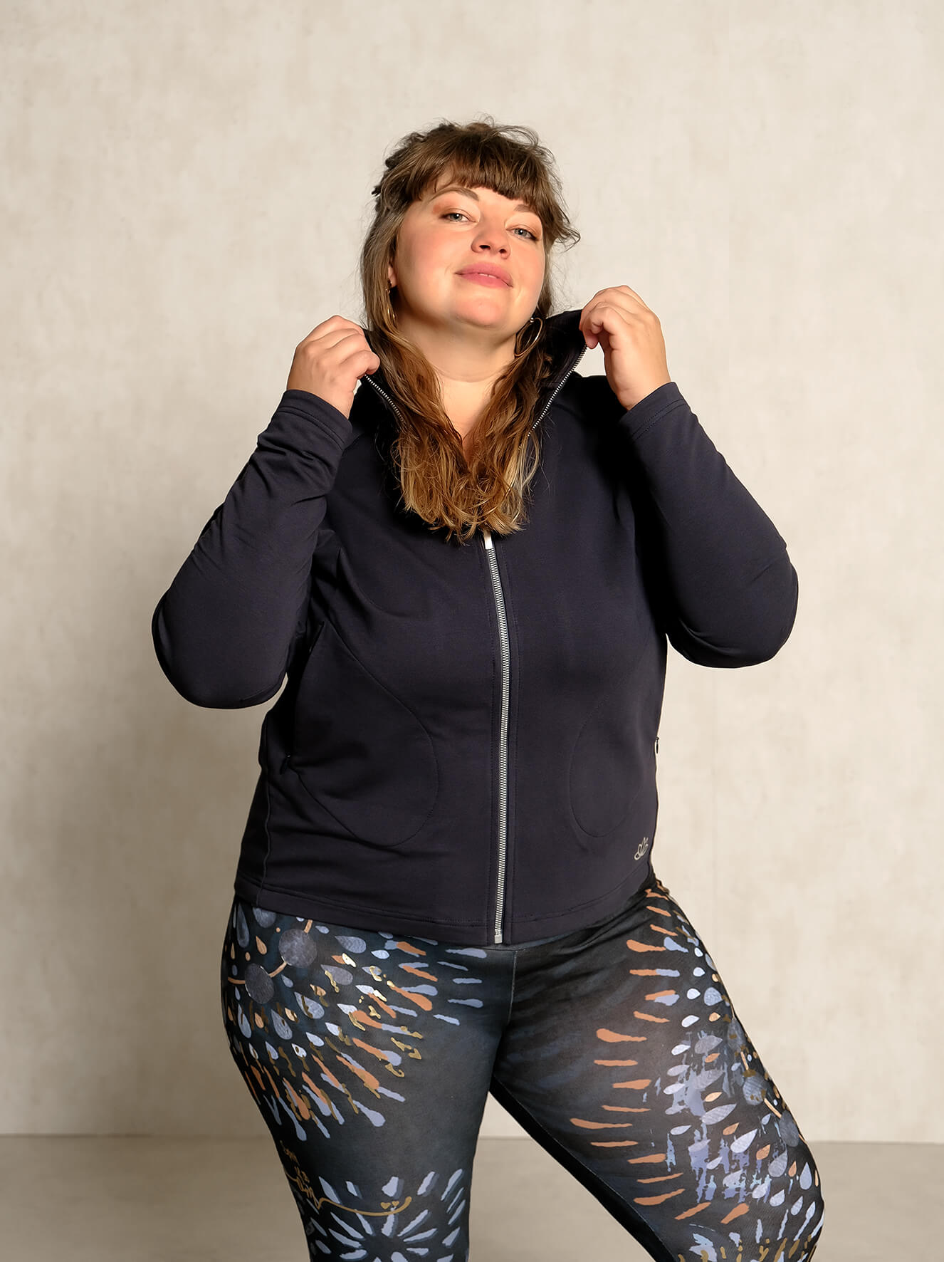 Damenjacke - dunkelblau - YOGISHOP