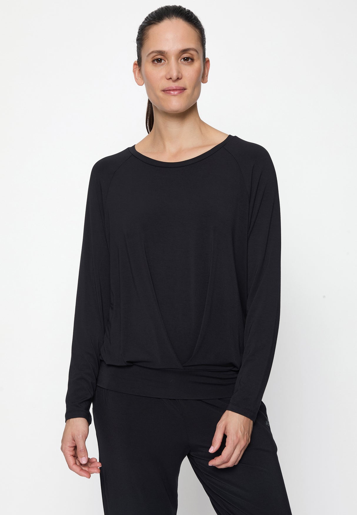 Yoga-Shirt Boxpleat - black - YOGISHOP