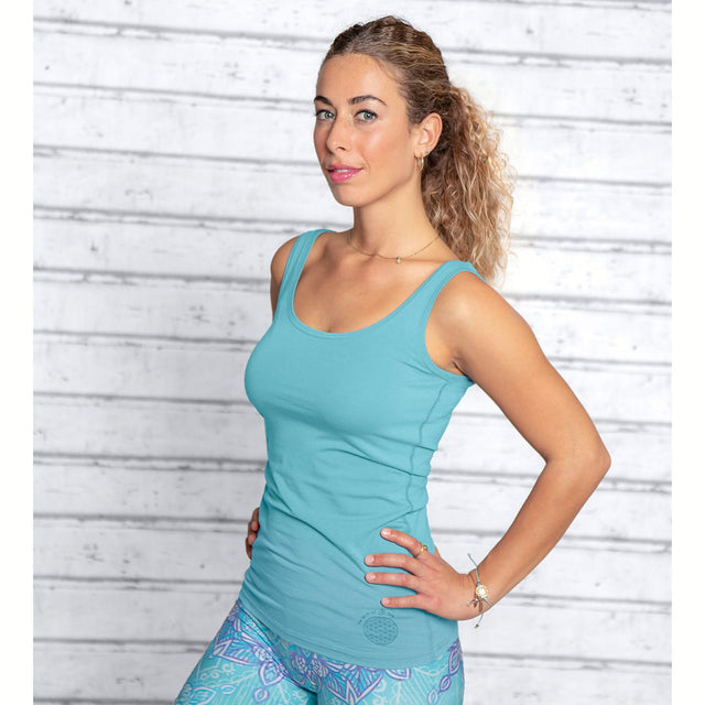 Yoga Top Bambus - türkis - YOGISHOP
