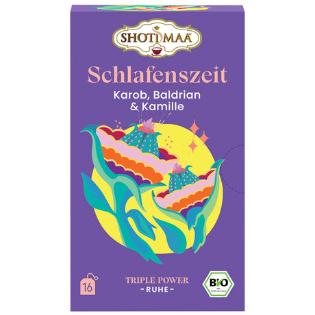 Bio Schlafenszeit Tee - Karob Baldrian & Kamille, 32 g - YOGISHOP