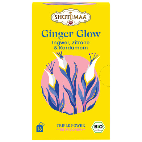 Bio Ginger Glow Tee - Ingwer Zitrone & Kardamom, 32 g - YOGISHOP