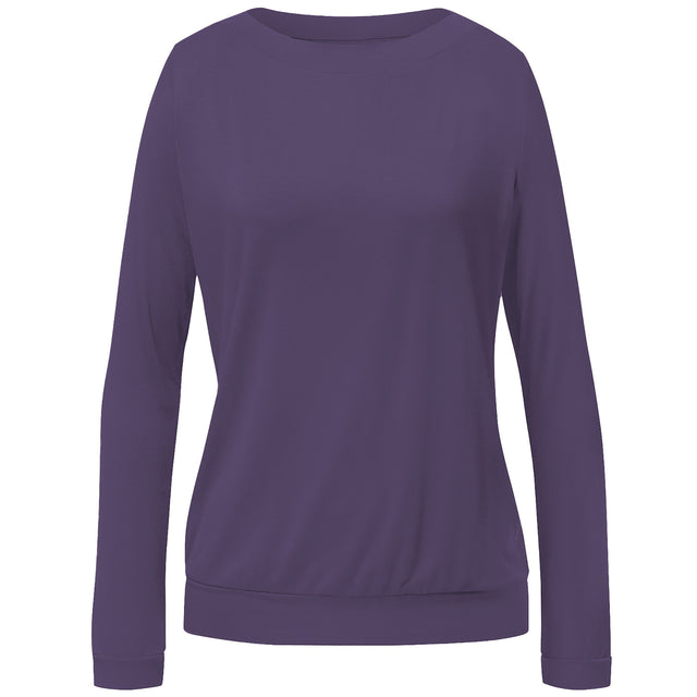 Yoga-Shirt Longsleeve Turtleneck - dark violet - YOGISHOP