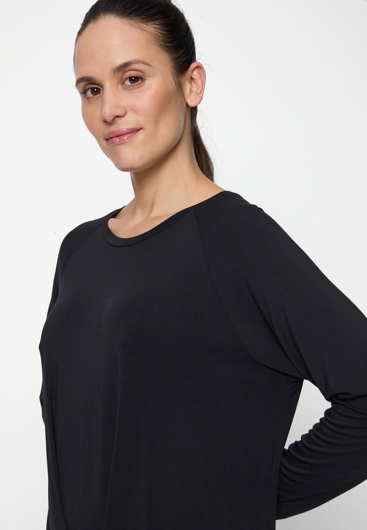Yoga-Shirt Boxpleat - black - YOGISHOP