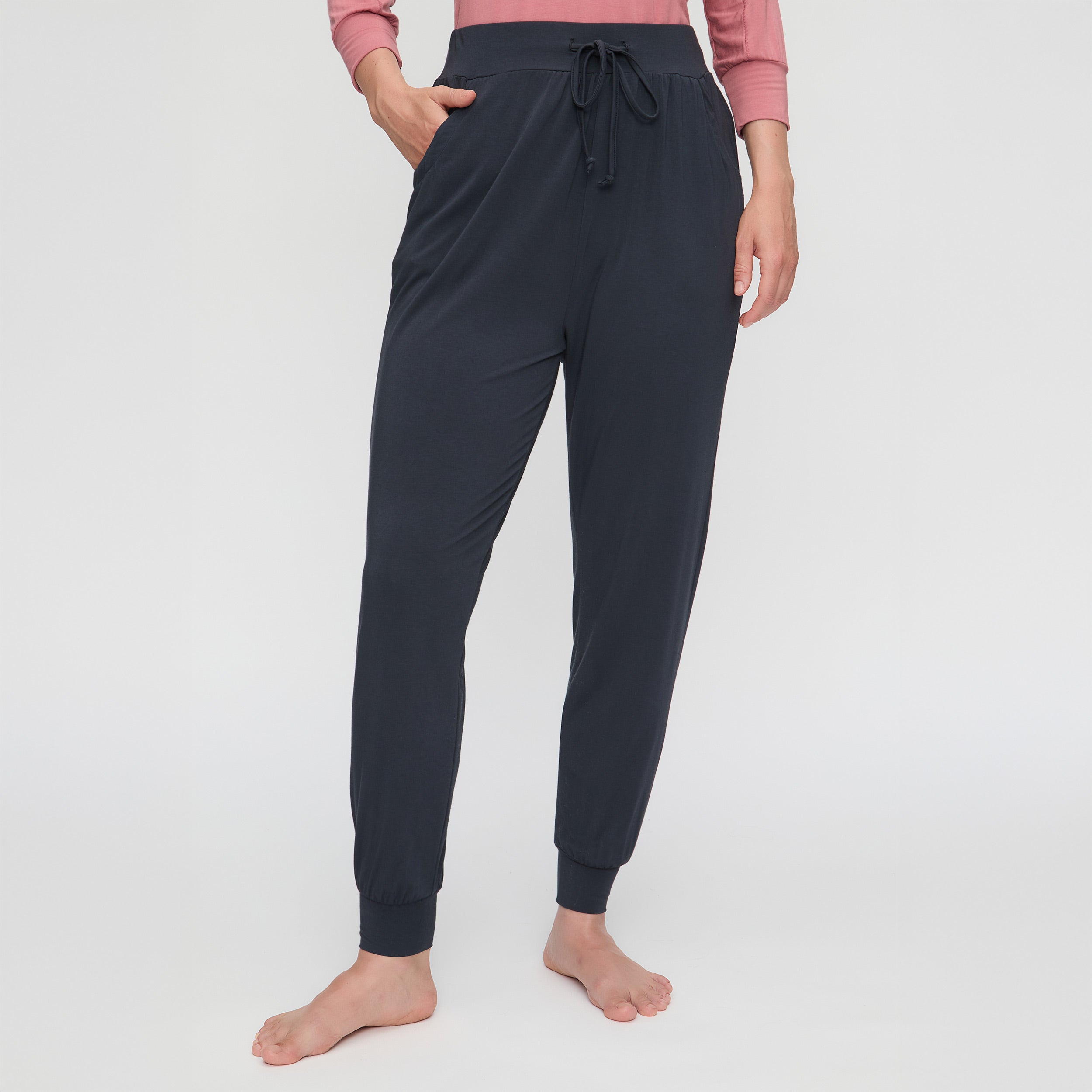 Yoga-Pants long, loose - midnight blue - YOGISHOP