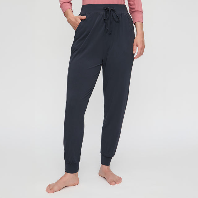Yoga-Pants long, loose - midnight blue - YOGISHOP