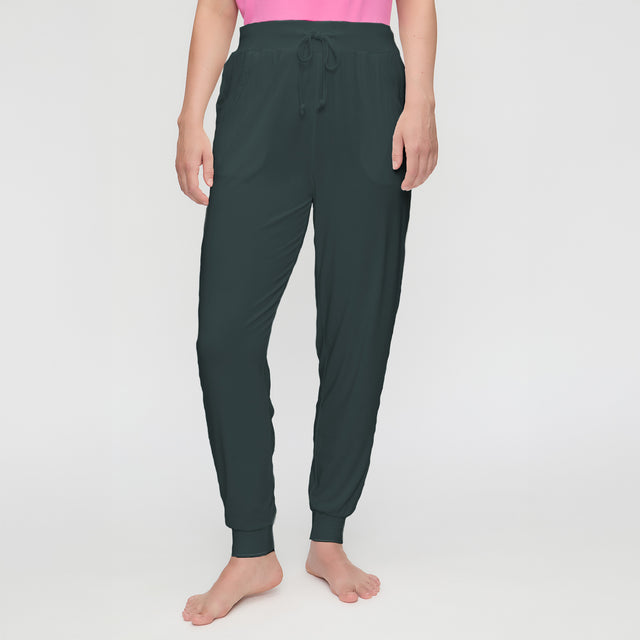 Yoga-Pants long, loose - dark forest - YOGISHOP
