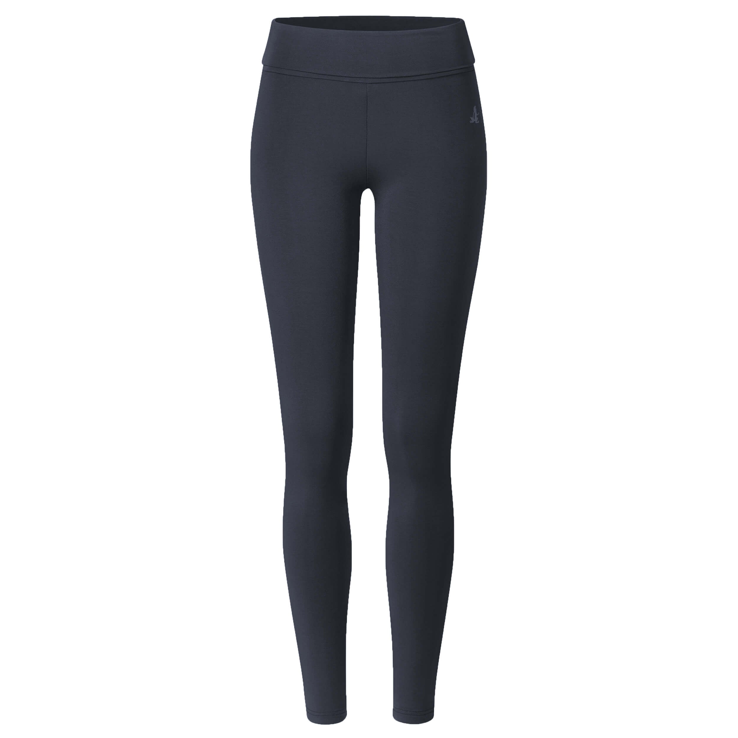 Yoga-Leggings, roll down - midnight blue - YOGISHOP