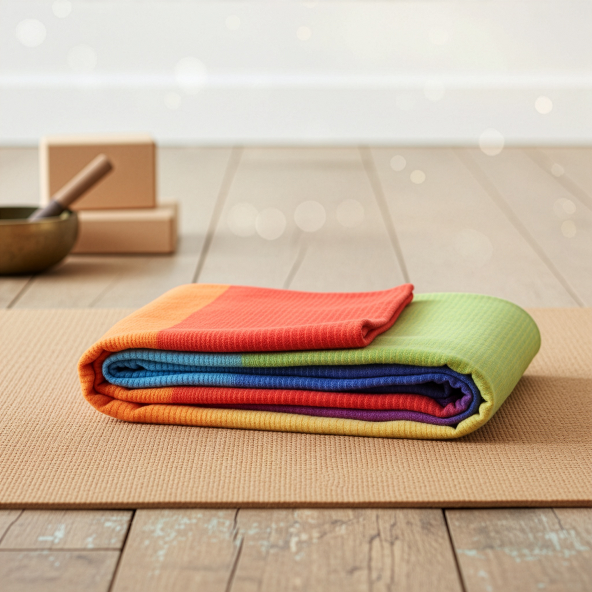 Katoenen deken Chakra - kleurrijk