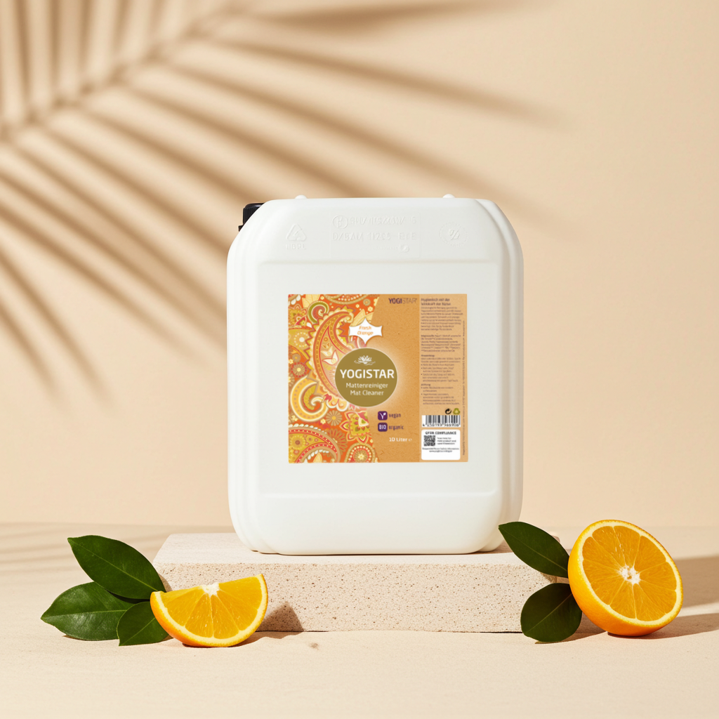 Organic yoga mat cleaner - fresh orange - 10 l