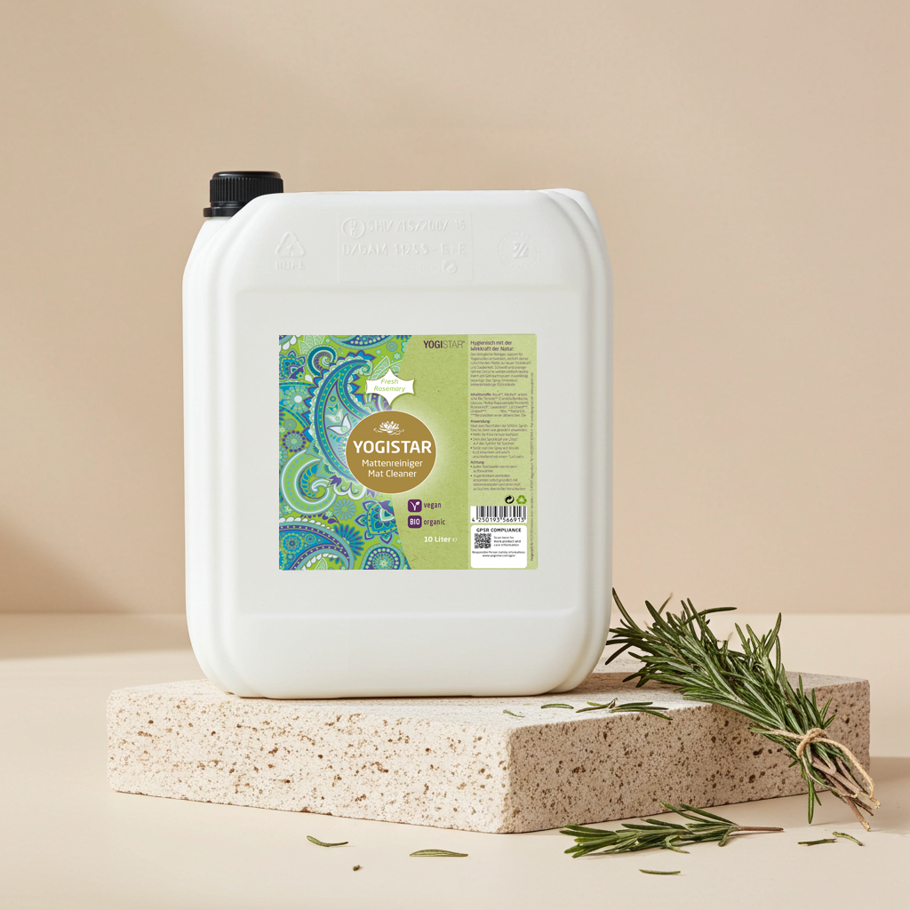 Organic yoga mat cleaner - fresh rosemary - 10 l