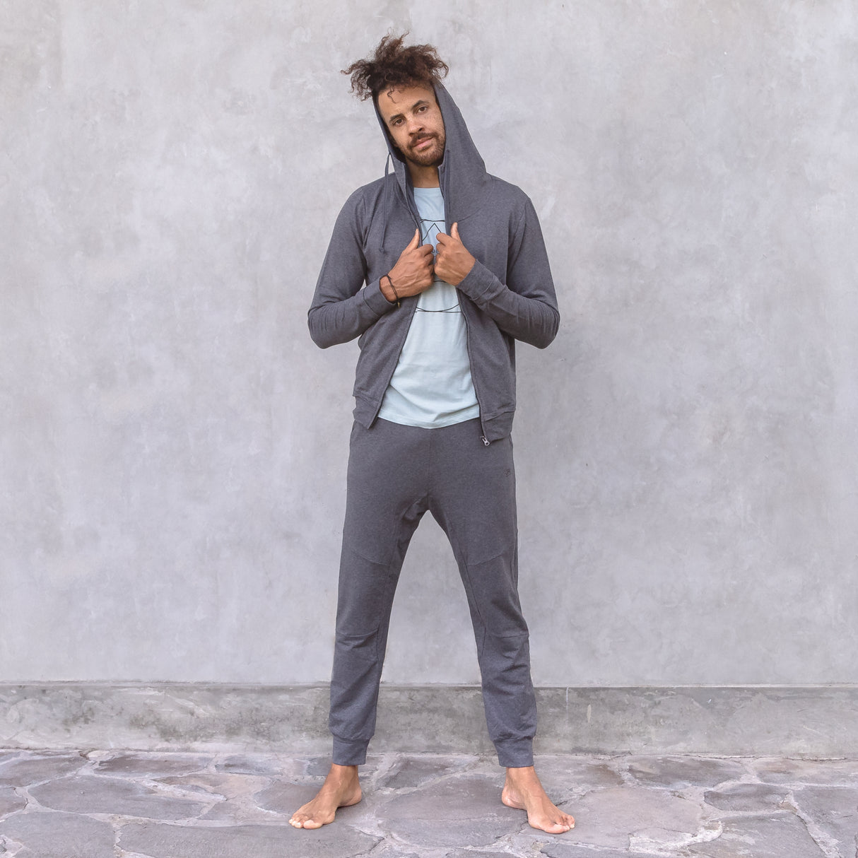 Yoga-Pants Adi - anthracite melange - YOGISHOP