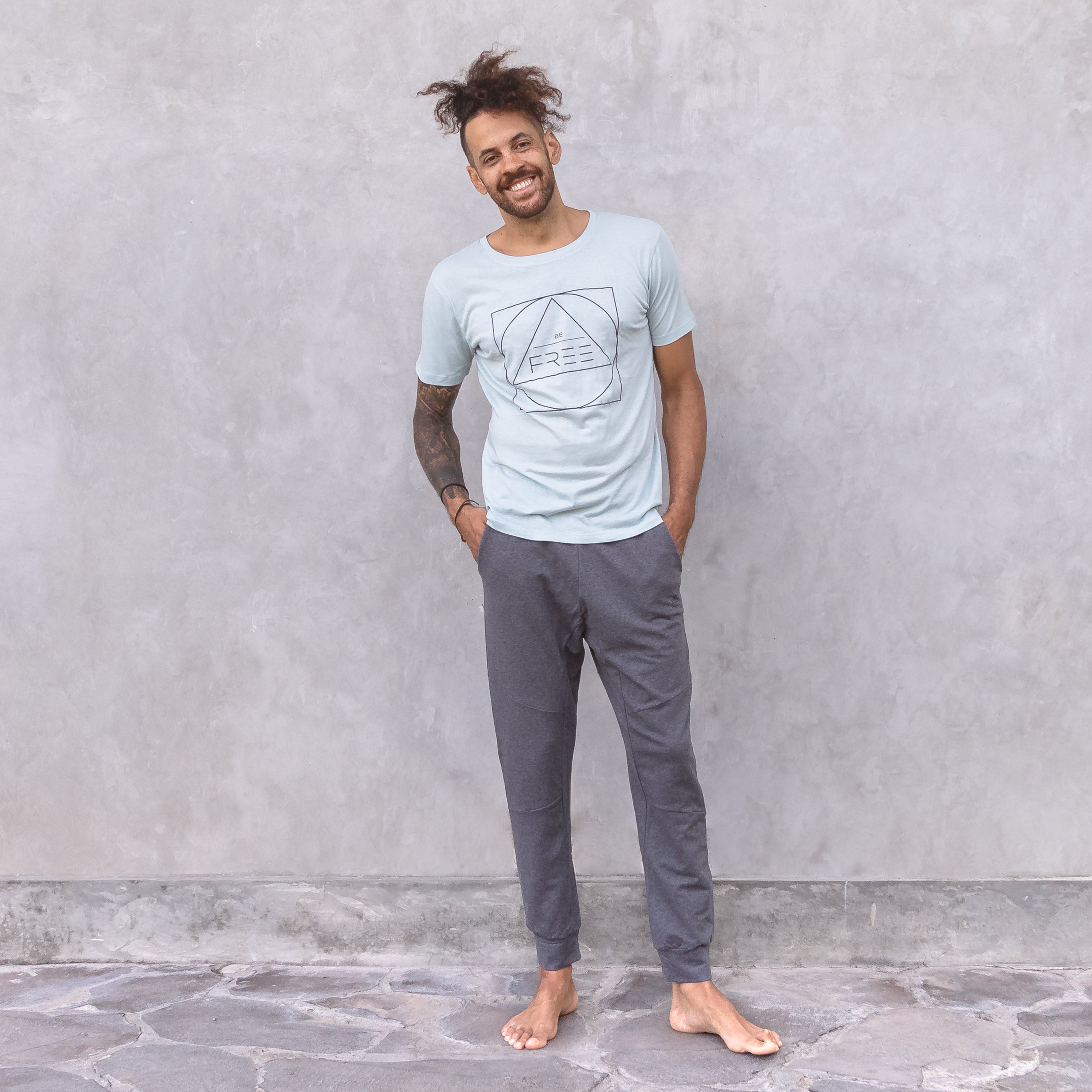 Yoga-Pants Adi - anthracite melange - YOGISHOP