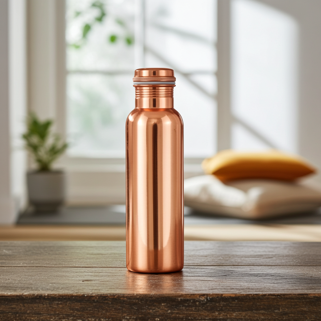 Kupferflasche glänzend, 0,9 l