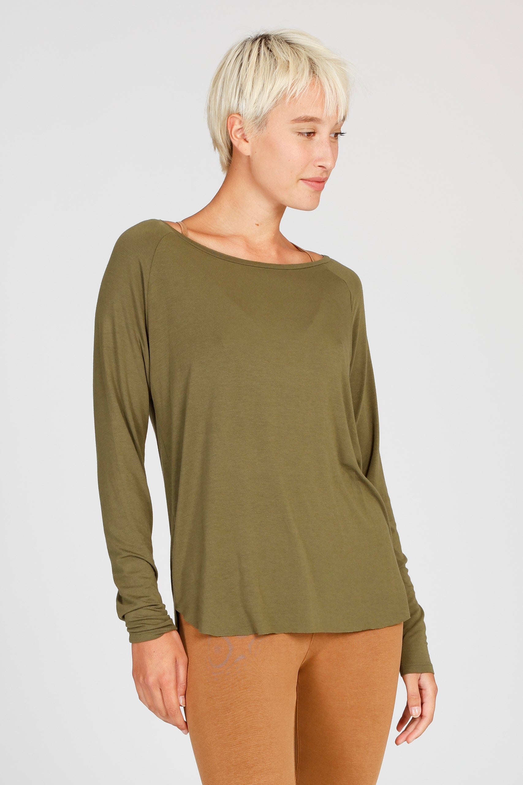 Cosy Longsleeve - Olive - YOGISHOP
