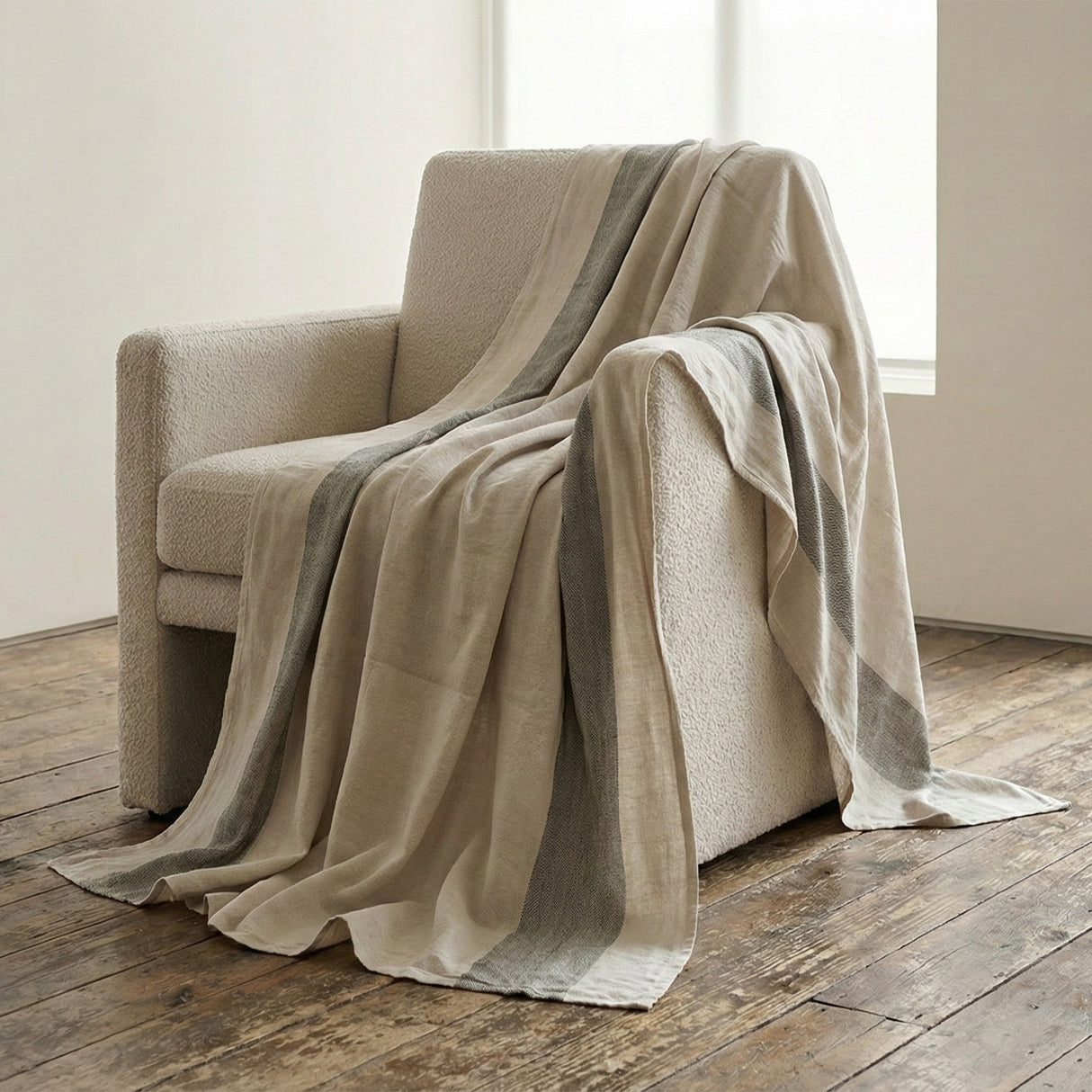 Yoga blanket - yogiblanket - natural - ecru - decor