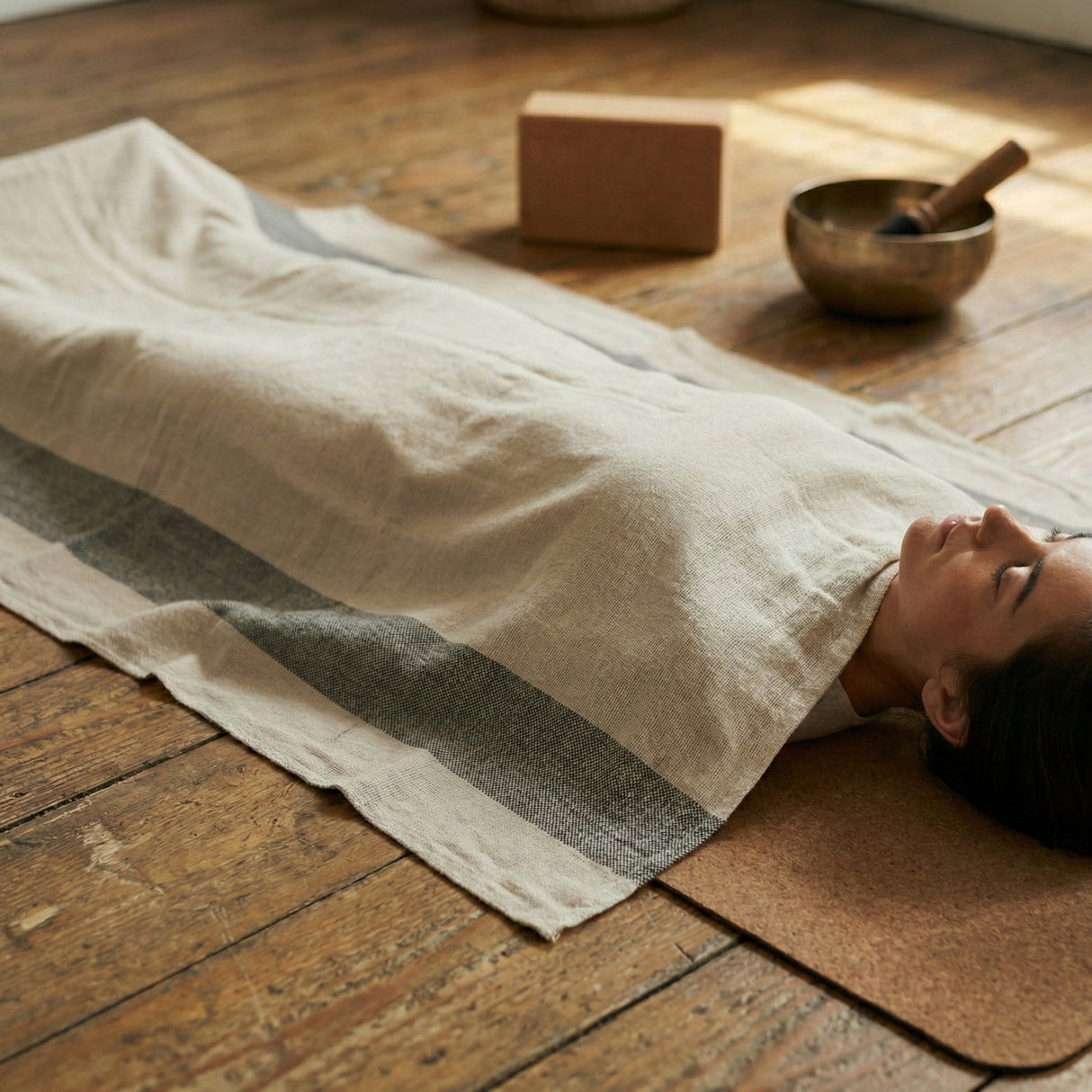 Yoga blanket - yogiblanket - natural - ecru - decor